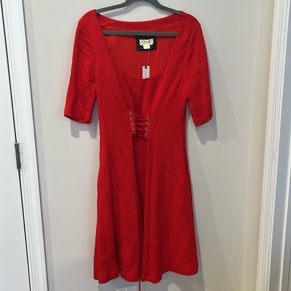 Anthropologie Maeve Juliet Corseted Dress NWT Size 12 - Picture 4 of 10